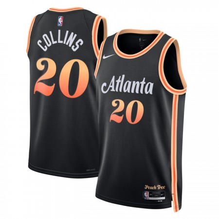 Maillot Basket Homme Atlanta Hawks John Collins 20 2022-23 Nike City Edition Noir Swingman